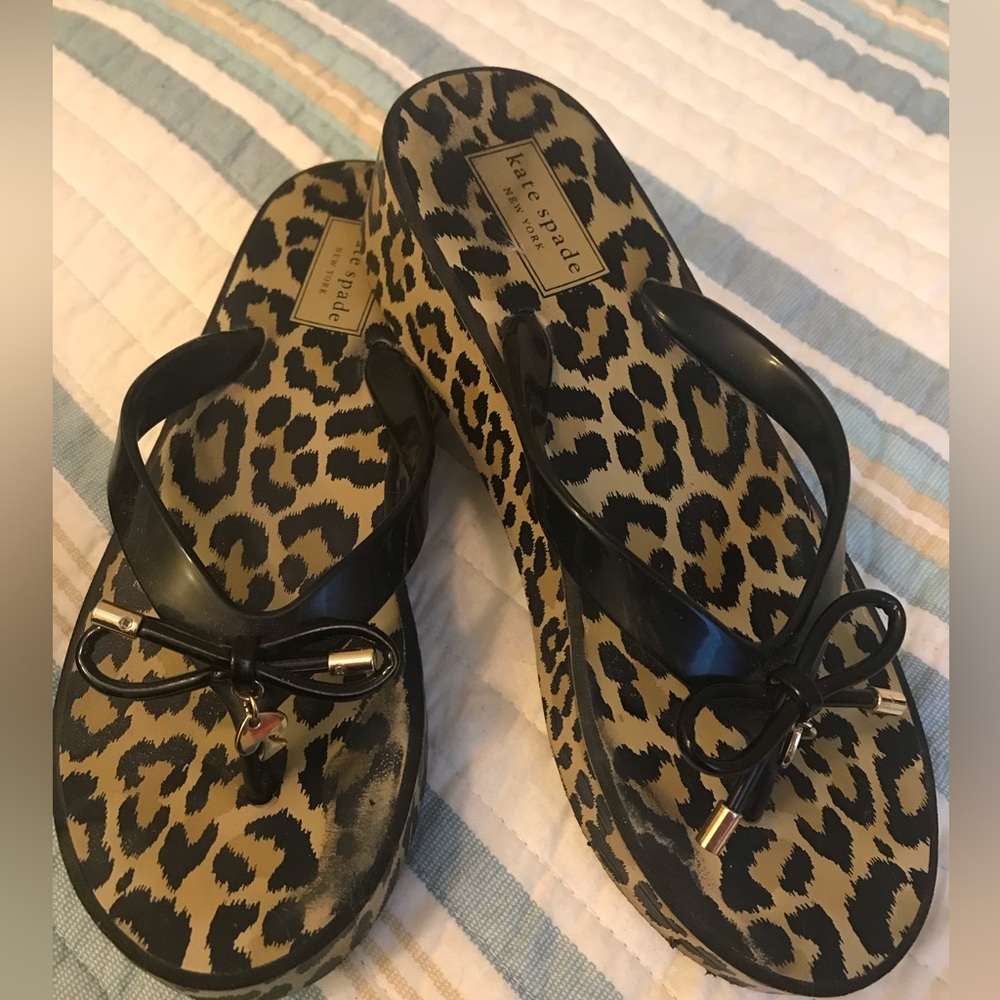 Kate Spade animal print sandals